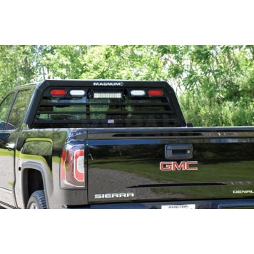 Magnum Truck Racks Headache Rack Louvered Aluminum Black Matte Powder Coated - 420LS-6