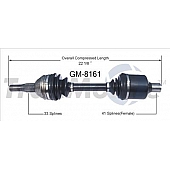 TrakMotive CV Axle Shaft - GM-8161