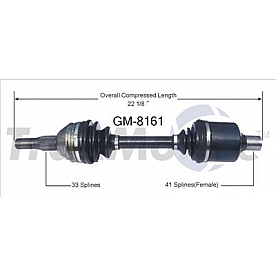 TrakMotive CV Axle Shaft - GM-8161
