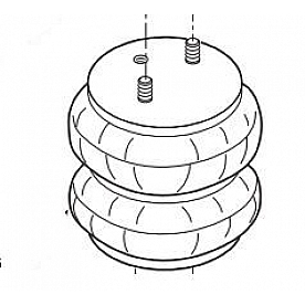 Firestone Industrial Helper Spring Bellows - 7714