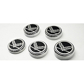 American Car Craft Fluid Cap Cover Set 053098RD