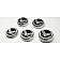 American Car Craft Fluid Cap Cover Set 053098RD