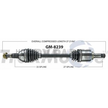 TrakMotive CV Axle Shaft - GM-8239