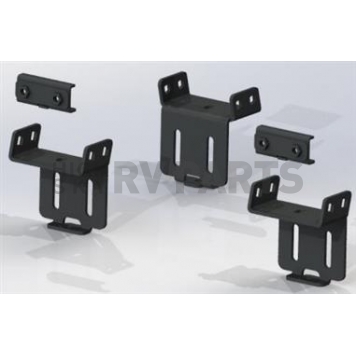 Road Armor Bed Cargo Rack Mounting Kit Black Fits All Late Model Mid-Size Pick-Up Truck Beds - 505BRSBRKT