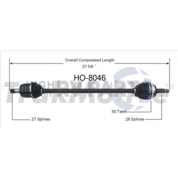 TrakMotive CV Axle Shaft - HO-8046