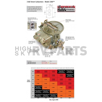 Holley Performance Ultra Double Pumper 2 Barrel  Carburetor - 0-7448-1