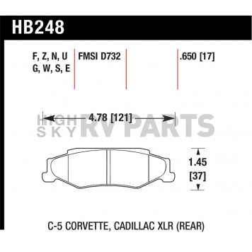 Hawk Performance Brake Pad - HB248F.650-1