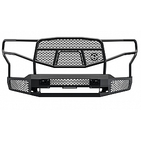 Ranch Hand Midnight Series Bumper 1-Piece Design Steel Black - MFC201BM1