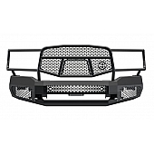 Ranch Hand Midnight Series Bumper 1-Piece Design Steel Black - MFD191BM1