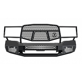 Ranch Hand Midnight Series Bumper 1-Piece Design Steel Black - MFD191BM1