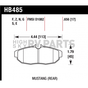 Hawk Performance Brake Pad - HB485F.656-1