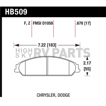 Hawk Performance Brake Pad - HB509F.678-1