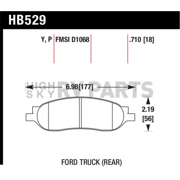 Hawk Performance Brake Pad - HB529P.710-1