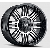 ION Wheels Series 144 - 17 x 9 Black With Natural Face - 144-7952B