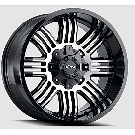 ION Wheels Series 144 - 17 x 9 Black With Natural Face - 144-7952B