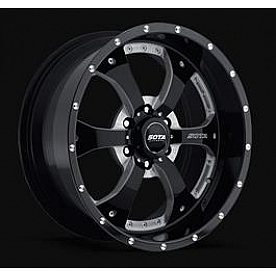 SOTA Offroad Wheel Novakane - 22 x 10.5 Black With Natural Accents - 561DM22165