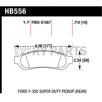 Hawk Performance Brake Pad - HB556Y.710-1