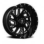 RBP Wheel 65R Glock 20 x 10 Black With Natural Accents - 65R-2010-97-12BG