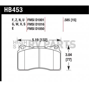 Hawk Performance Brake Pad - HB453Z.585-1