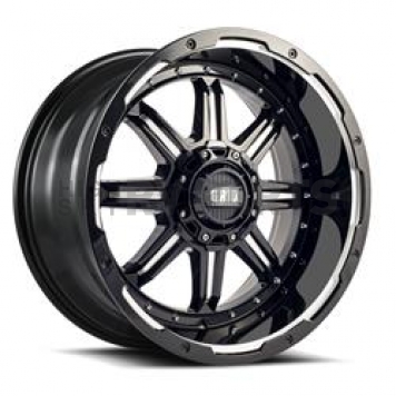 Grid Wheel GD10 - 18 x 9 Gloss Black With Natural Accents - GD1018090027M178