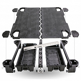 Decked Truck Bed Drawer - 2000 Pound Load Capacity Full Bed Deck Unit - DF4