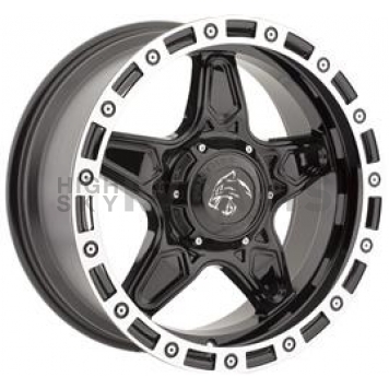 Panther Wheels Series 576 - 20 x 9 Black With Natural Lip - 576290069+00GBLM