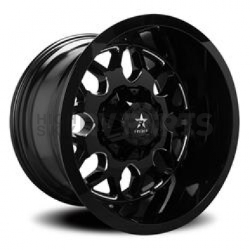 RBP Wheel 73R Atomic 24 x 14 Black With Natural Accents - 73R-2414-70-76BG