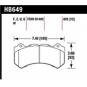 Hawk Performance Brake Pad - HB649B.605