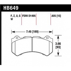 Hawk Performance Brake Pad - HB649B.605