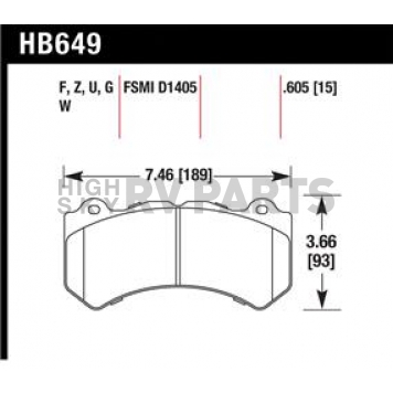 Hawk Performance Brake Pad - HB649B.605