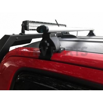 Black Horse Offroad Roof Rack Aluminum Silver 52 Inch Set of 2 Cross Bars and Hardware - TR52SI-8