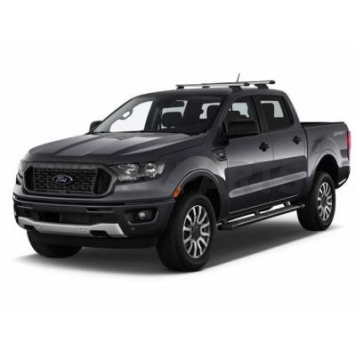Black Horse Offroad Roof Rack Aluminum Silver 52 Inch Set of 2 Cross Bars and Hardware - TR52SI-3