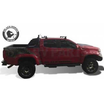 Black Horse Offroad Roof Rack Aluminum Silver 52 Inch Set of 2 Cross Bars and Hardware - TR52SI-6
