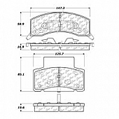 Stop Tech/ Power Slot Brake Pad - 105.04590
