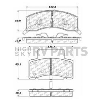 Stop Tech/ Power Slot Brake Pad - 105.04590