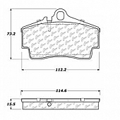 Stop Tech/ Power Slot Brake Pad - 105.07380