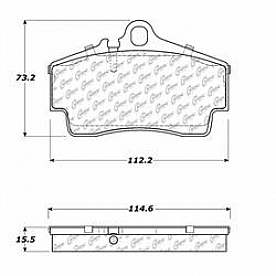 Stop Tech/ Power Slot Brake Pad - 105.07380