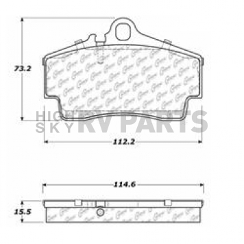 Stop Tech/ Power Slot Brake Pad - 105.07380