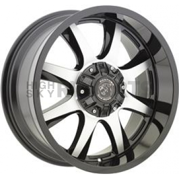 Panther Wheels Series 578 - 18 x 9 Black With Natural Accents - 578890051+00GBM