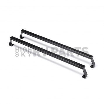 Putco Bed Cargo Rack Crossbar 64-3/4 Inch Front/ 63.87 Inch Rear Aluminum Black Set Of 2 - 185740