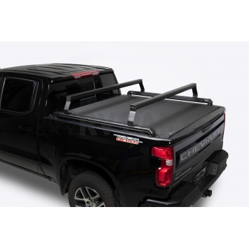 Putco Bed Cargo Rack Crossbar 64-3/4 Inch Front/ 63.87 Inch Rear Aluminum Black Set Of 2 - 185740-2