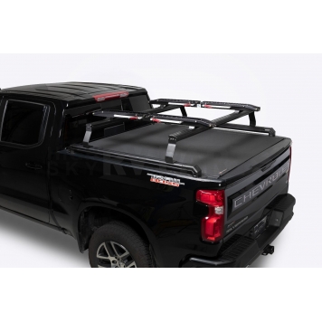 Putco Bed Cargo Rack Crossbar 64-3/4 Inch Front/ 63.87 Inch Rear Aluminum Black Set Of 2 - 185740-3