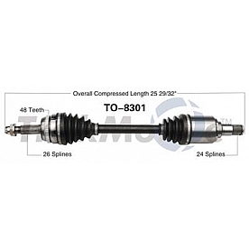 TrakMotive CV Axle Shaft - TO-8301