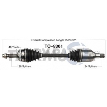 TrakMotive CV Axle Shaft - TO-8301