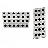 Putco Accelerator and Brake Pedal Pad Set Aluminum Track Design - 932149