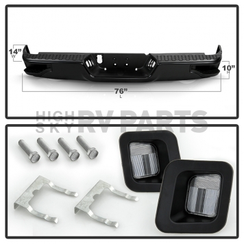 Spyder Automotive Bumper 1-Piece Design Steel Black - 9948633-2