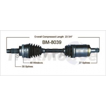TrakMotive CV Axle Shaft - BM-8039