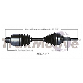 TrakMotive CV Axle Shaft - CH-8116