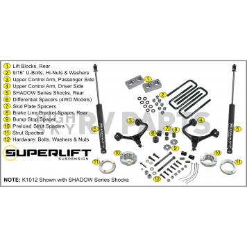 Superlift Suspension 3 Inch Lift Kit - K1012-1