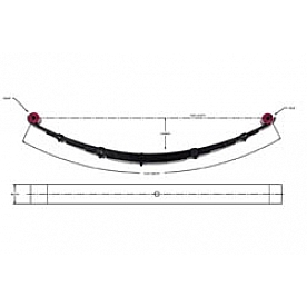 Pro Comp Suspension Leaf Spring 5 Inch Lift - 22415
